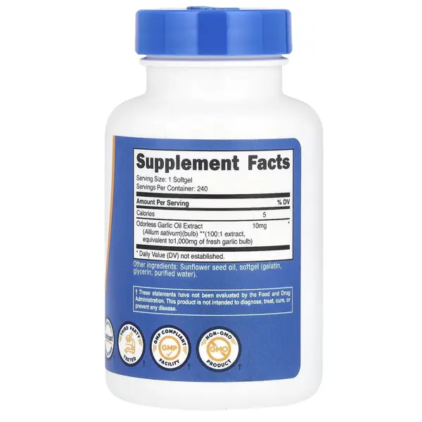 Nutricost Garlic 1000mg Softgels